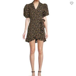 WeWoreWhat Sunflower Wrap Dress